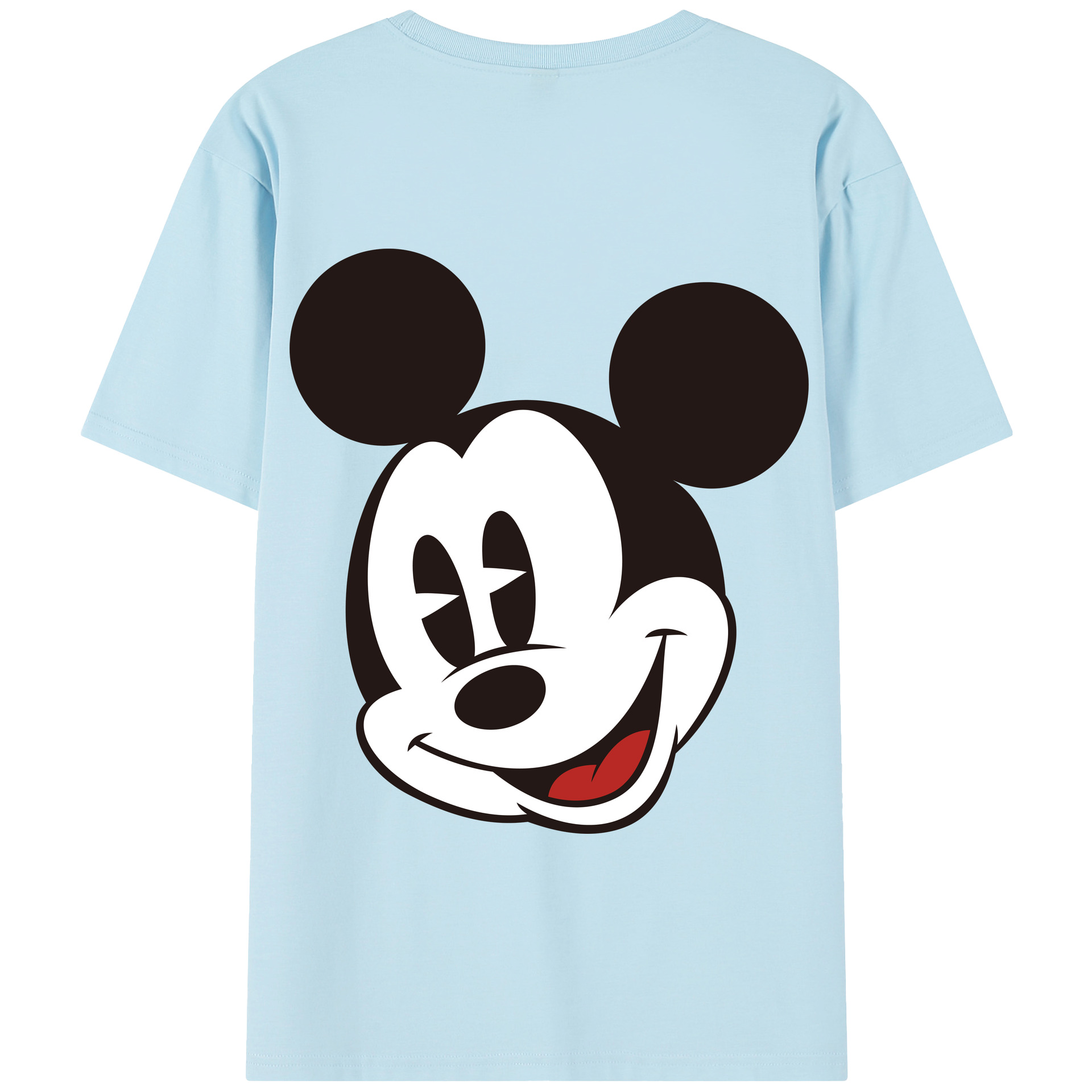 （画像用） ミッキーマウス Mickey Mouse 綿100％半袖Tシャツ（背面プリント）